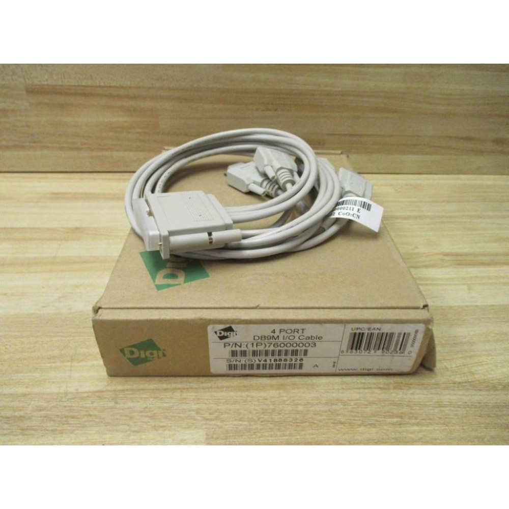 Digi 76000003 4 Port DB9M IO Cable