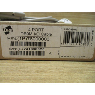 Digi 76000003 4 Port DB9M IO Cable