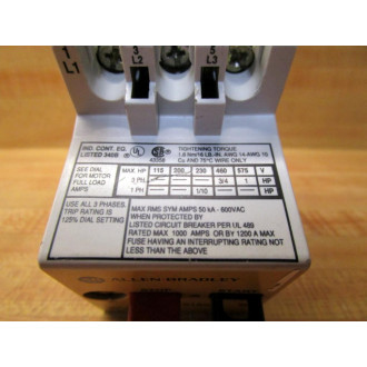 Allen Bradley 140-MN-0160 Manual Motor Starter 140MN0160 Series B - New No Box
