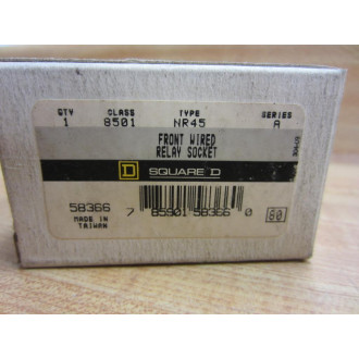 Square D 8501-NR45 Relay Socket 8501NR45 7 Amp 300V