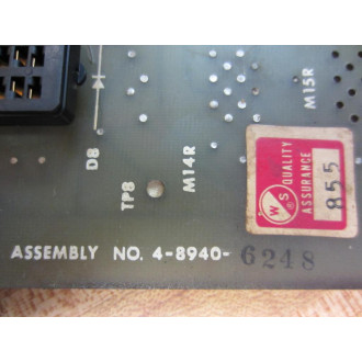 Warner & Swasey 4-8940-6248 Circuit Board 3-8940-348 - Used