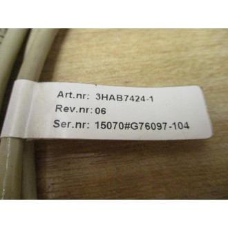 ABB 3HAB7424-1 JIB Drive System Adapter Cable 2HAB74241 REV. 06 - New No Box