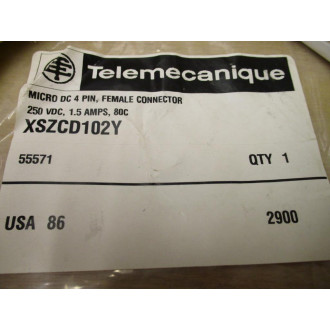 Telemecanique XSZCD102Y Cordset (Pack of 3)