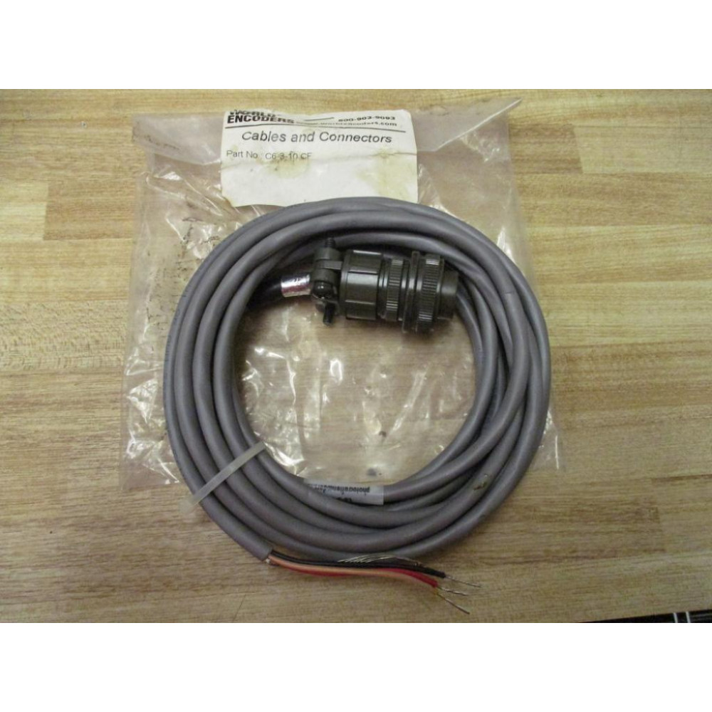 World Encoders C6-3-10CF Encoder Cable C6310CF