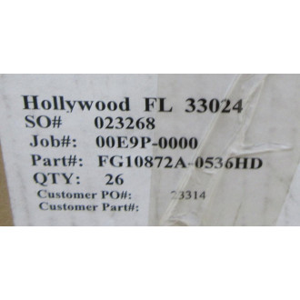 FG10872A-0536HD Bag Filter FG10872A0536HD - New No Box