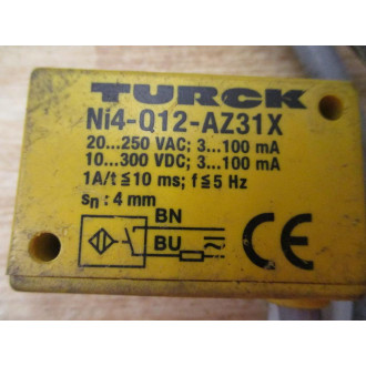 Turck NI4-Q12-AZ31X-1M-RS 4T Inductive Sensor NI4-Q12-AZ31X