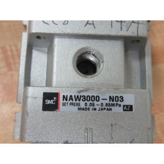 SMC NAW3000-N03 Filter Regulator NAW3000N03 - Used