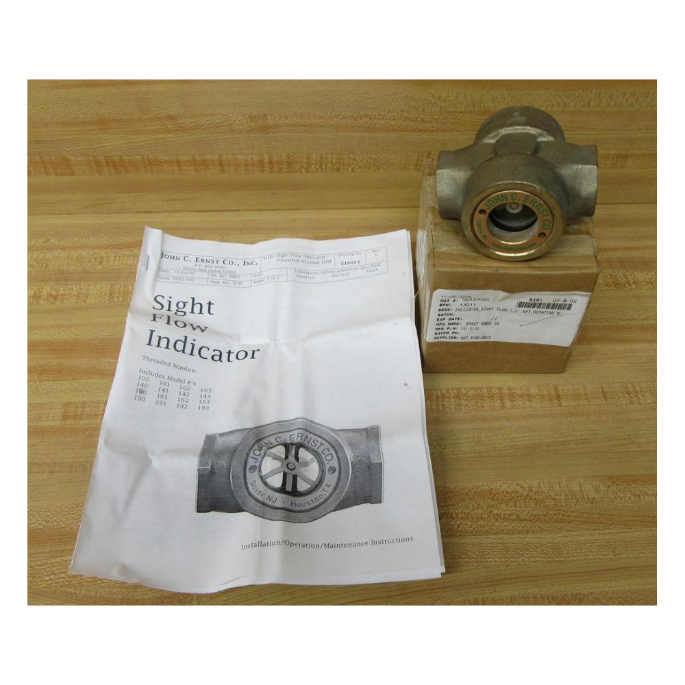 Ernst Gage 141-0.50 Sight Flow Indicator 141050