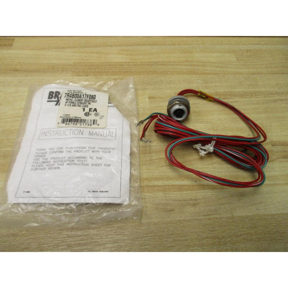 Brad Connectivity 8R4006A18A120 Micro-Change Receptacle – Industrial Grade, Same As 80599