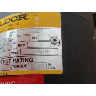 Baldor DCPM-TP Gear Motor 31827 - Used