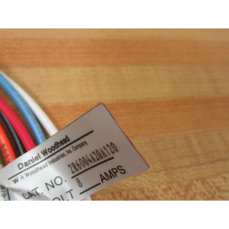 Daniel Woodhead 42607 Female Cable Assembly 2R6004A20A120 8 Amp