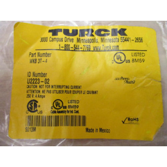 Turck WKB 3T-4 Sensor Cable U2223-02