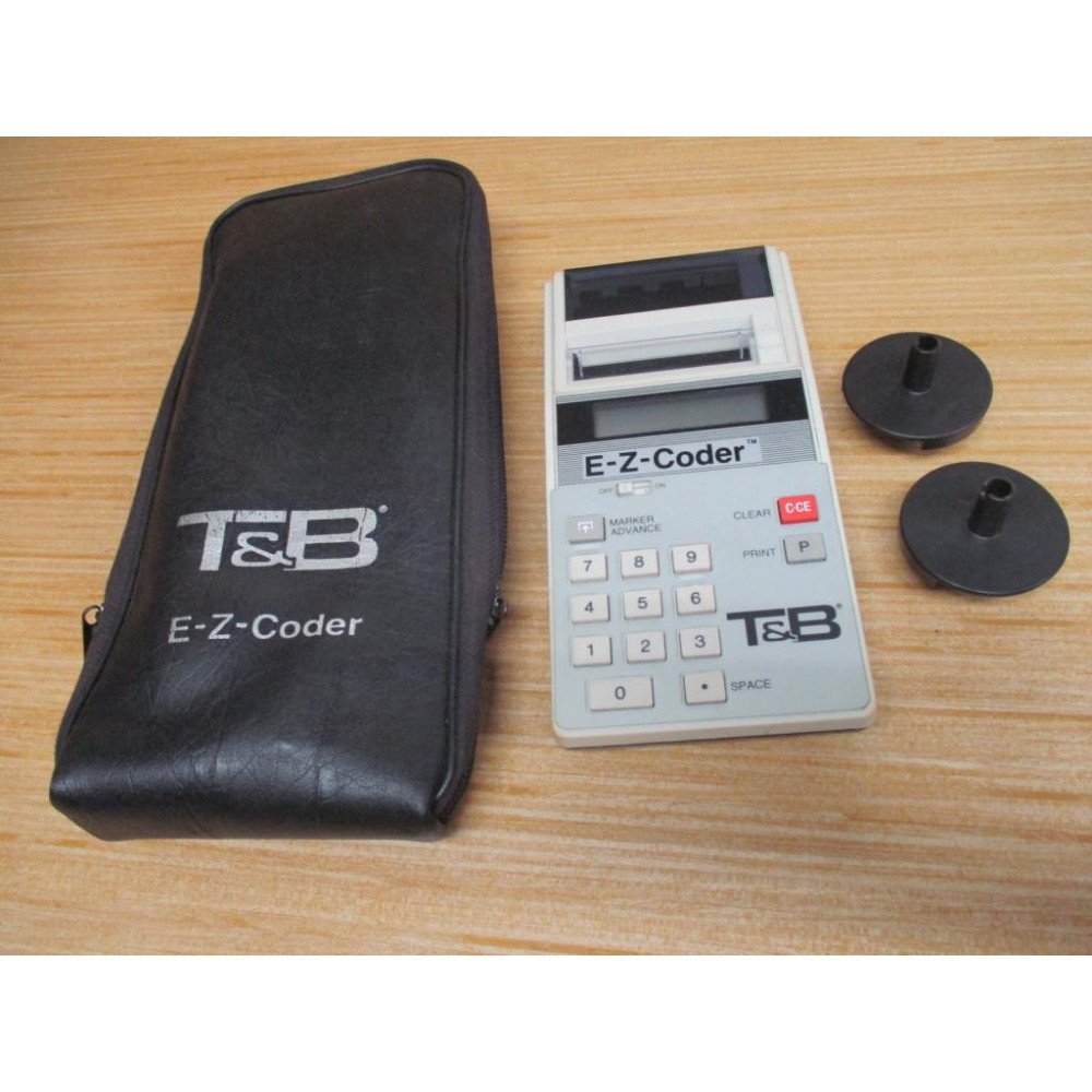 Thomas & Betts WD-10A E-Z-Coder Wire Marker Printer WD10A W Case - Used Thomas & Betts WD-10A E-Z-Coder Wire Marker Printer WD10A W Case - Used