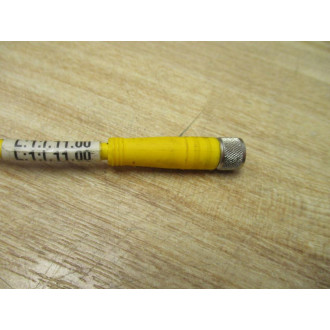 Turck PKG 3M-10 Pico Fast Cordset U2515-22 42" (Pack of 4) - Used