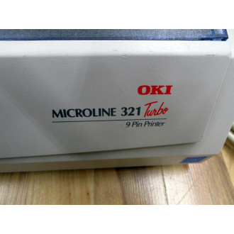 OkiData GE7100A Microline 321 Turbo Printer Cracked Cover - Used