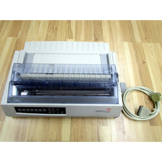OkiData GE7100A Microline 321 Turbo Printer Cracked Cover - Used