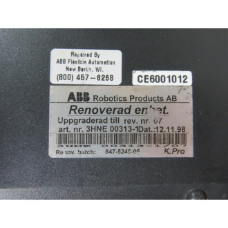 ABB 3HNE-00313-1 Pendant TPU2 Rev 7 HardwareEncl. Only - Used