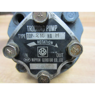 Nippon Gerotor TOP-216HAM TOP216HAM Trochoid Pump - Used