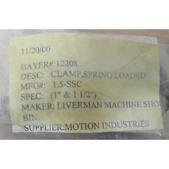 Liverman Machine Shop 1.5-SSC Clamp 15SSC (Pack of 2) - New No Box