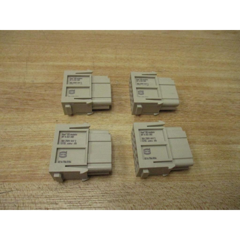 Harting 09 14 012 3101 Han DD Module 09140123101 (Pack of 4) - New No Box
