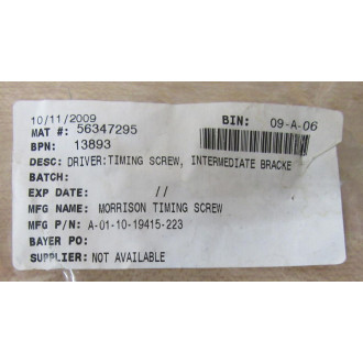 Morrison Timing Screw A-01-10-19415-223 Intermediate Bracket (Pack of 8) - New No Box