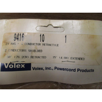 Volex 9416 10 1 Coiled Cable 9416101 (Pack of 2) - New No Box