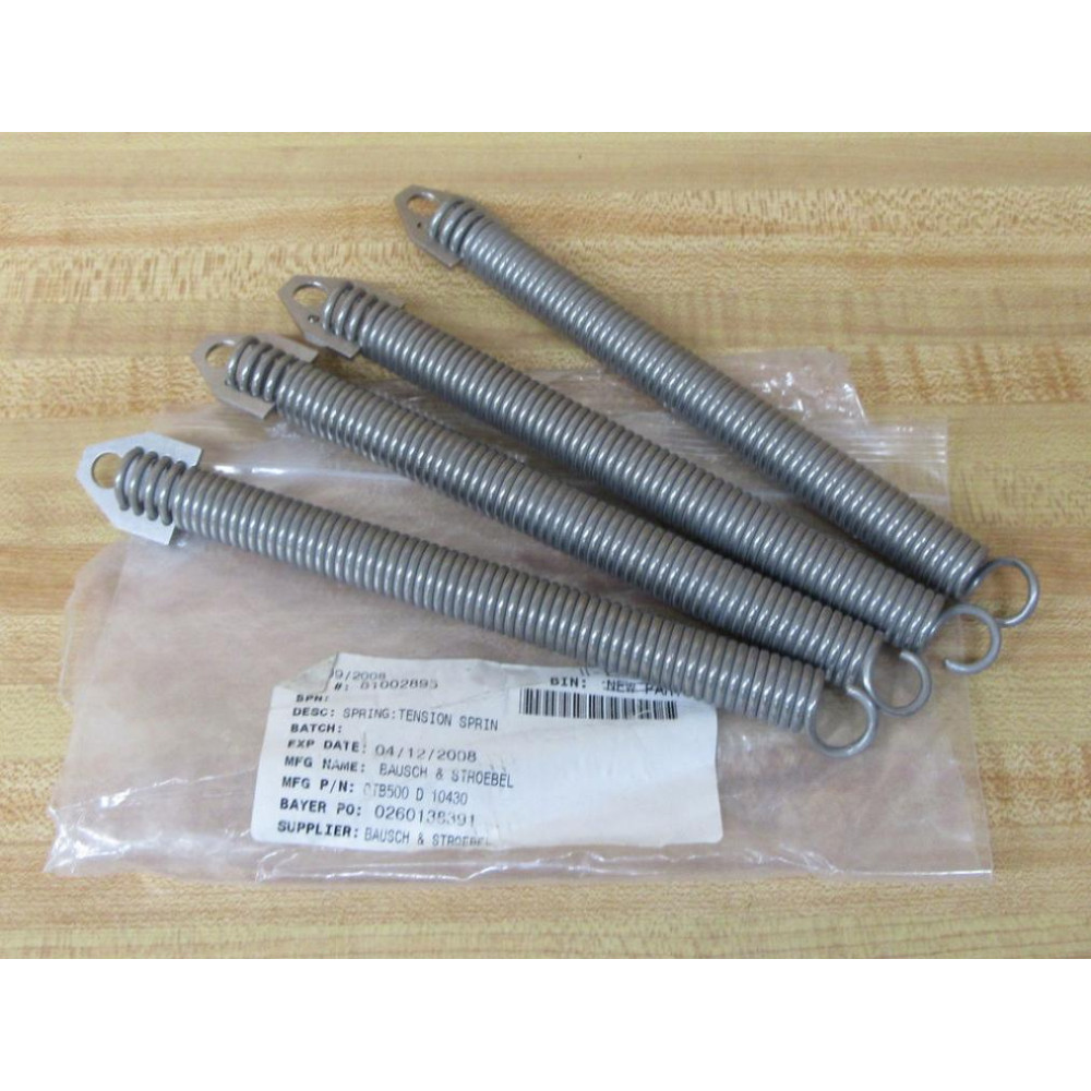 Bausch & Stroebel OTB500 D 10430 Tension Spring OTB500D10430 (Pack of 4) - New No Box