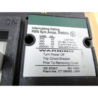 General Electric TJK436F000 Circuit Breaker W675-2250A&Lug Kits