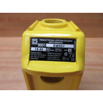 Square D 9001-BW93Y Pendant Station 9001BW93Y Enclosure Only - New No Box