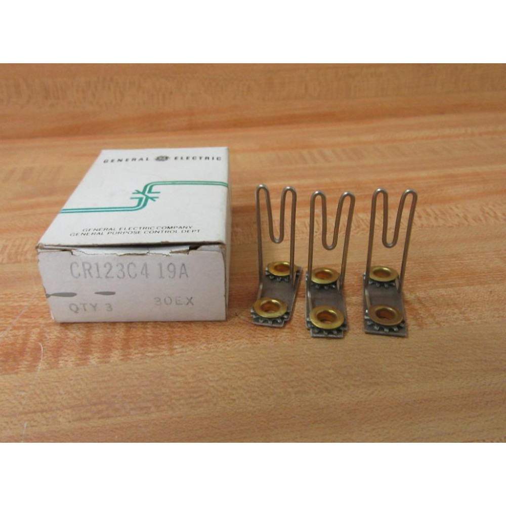 General Electric CR123C4.19A GE Heater Element C4.19A WO Screws (Pack of 3)