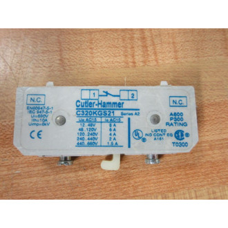 Cutler Hammer C320KGS21 Auxiliary Contact