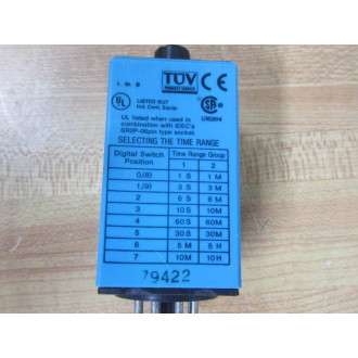 IDEC RTE-P11 Electronic Timer RTEP11 120VAC, Reversible Face Plate - Used