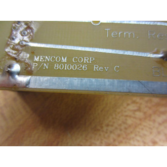 Mencom 8010026 Circuit Board - Used