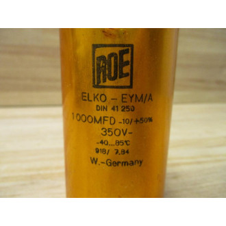 Roe 41250 Capacitor ELKO-EYMA 1000 MFD 350V - Used