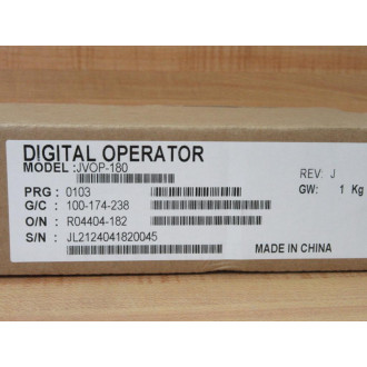 Yaskawa Electric JVOP-180 Keypad Operator Interface JVOP180 Rev. J