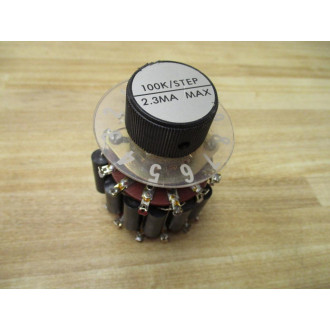 0AK 5025-0013 Decade Switch OAK 5025-0013 100KStep 2.3MA - Used