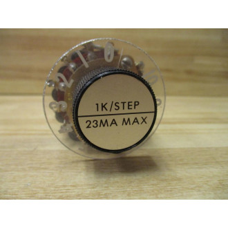 0AK 5025-0013 Decade Switch OAK 5025-0013 1KStep 23MA - Used