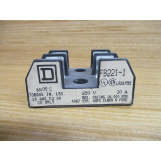 Square D FB221-1 Terminal Block Fuse Holder FB2211 (Pack of 11) - Used