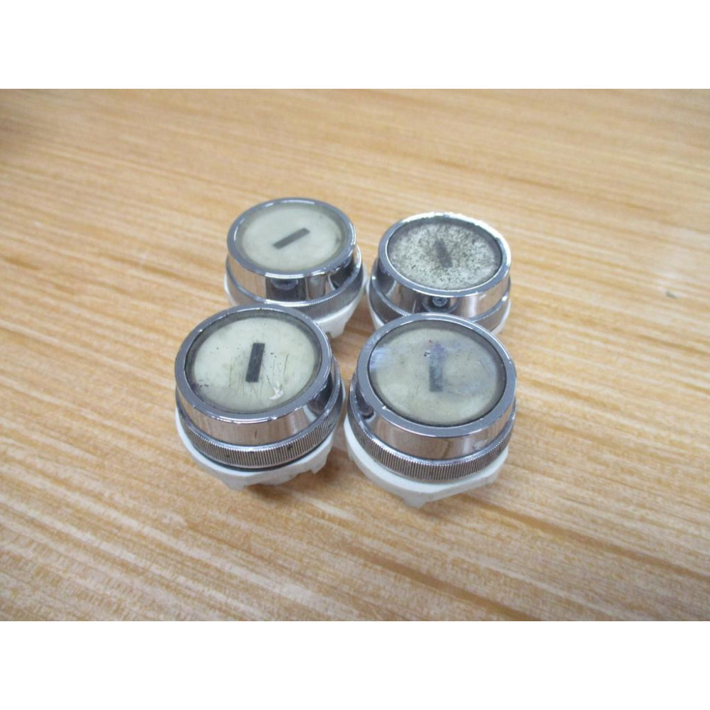 Clippard PL-P2F-W Pushbutton PLP2FW "I" Symbol (Pack of 4) - Used