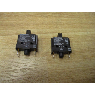 Siemens 3SB3411-0B Actuator Contact Block 3SB34110B (Pack of 2) - Used