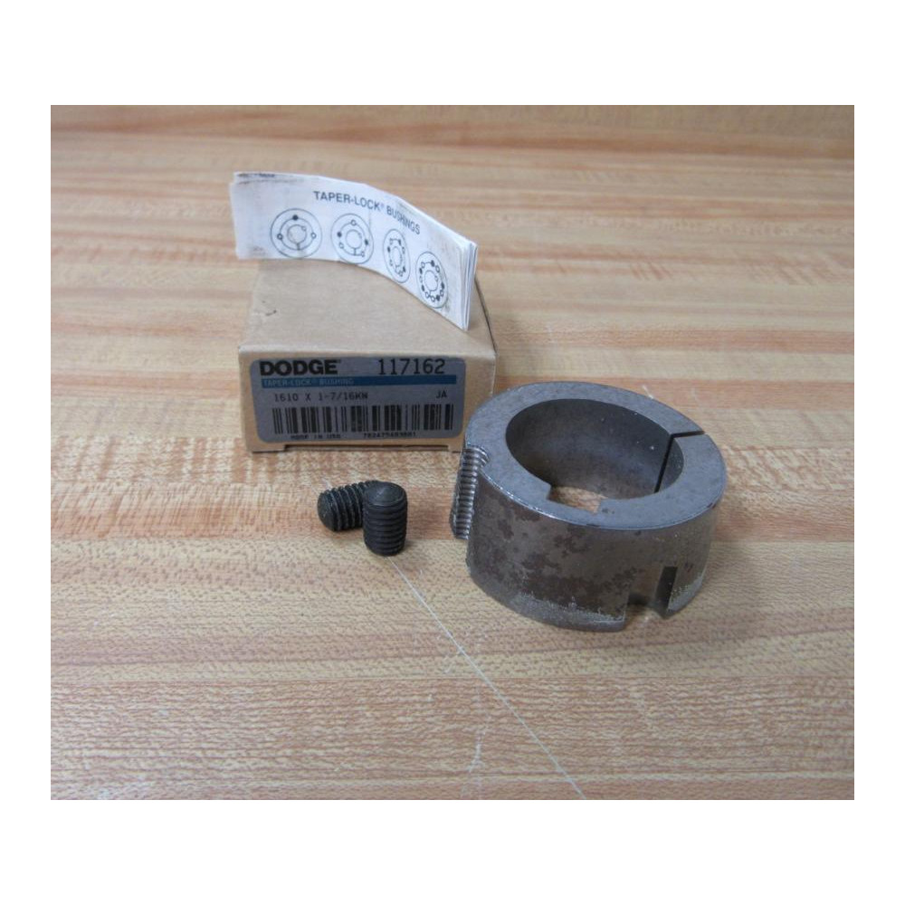 Dodge 117162 Taper Lock Bushing 1610 X 1-716 KW W2 Set Screws