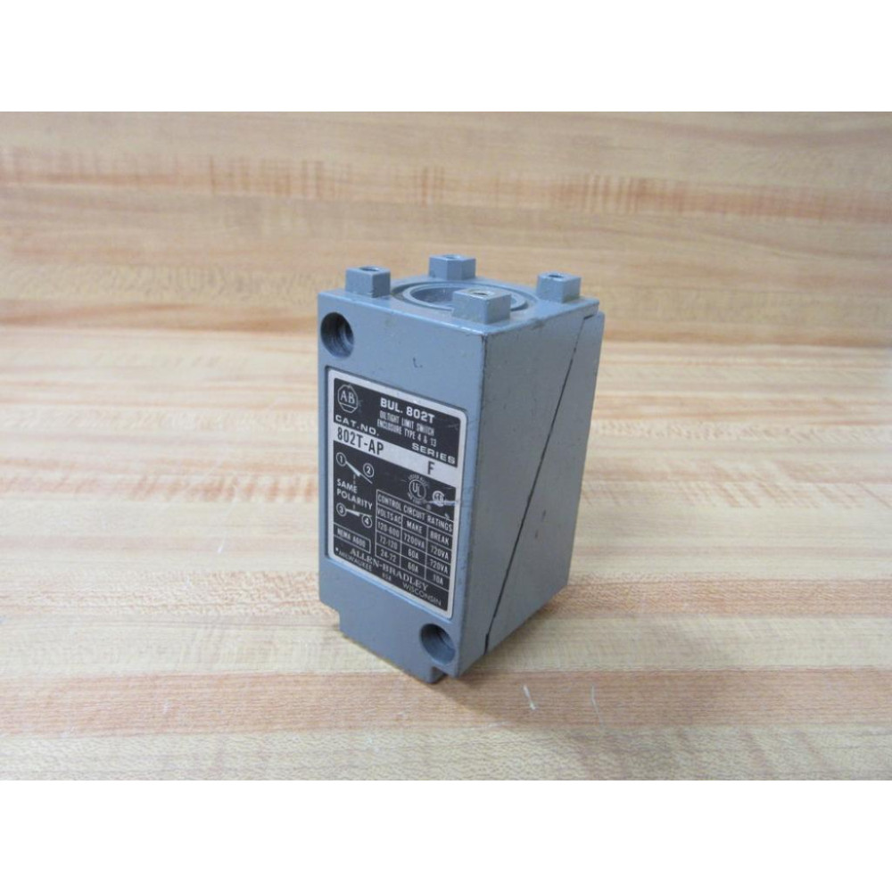 Allen Bradley 802T-AP Limit Switch 802TAP WO Operating Head Ser.F - Used