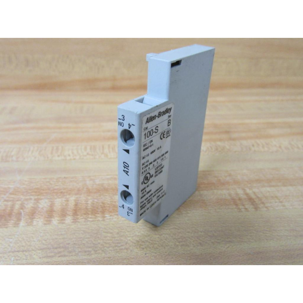 Allen Bradley 100-S Contact Block 100S Ser B A10 - New No Box