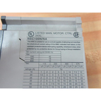 Schneider Merlin Gerin Square D NSC100NNA Circuit Breaker NSC100N 25 AMP - New No Box