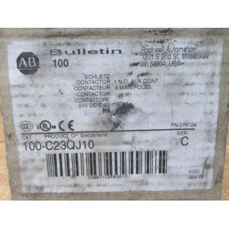 Allen Bradley 100-C23QJ10 Contactor 100C23QJ10