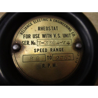 Reliance Electric T-3364-V4 Handwheel Knob W Pointer - Used
