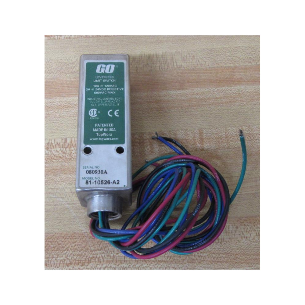 TopWorx 81-10526-A2 Limit Switch 8110526A2 - Used