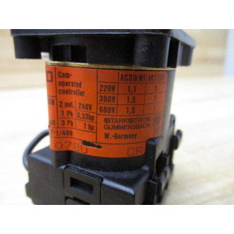 Square D 9003 K1 D1078U Cam Switch 9003K1D1078U - Used
