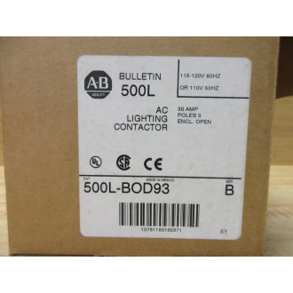 Allen Bradley 500L-BOD93 AC Lighting Contactor 500LBOD93