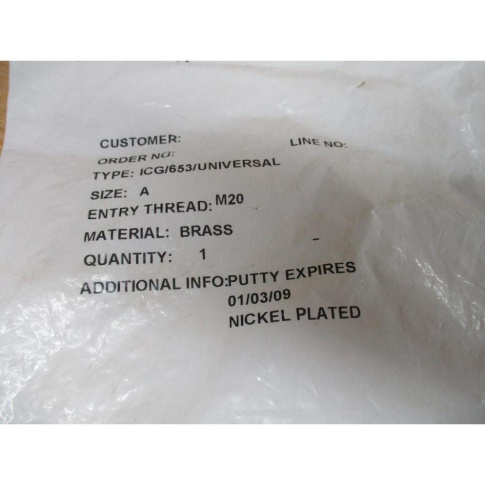 Hawke ICG653ICGUNIVERSAL Cable Gland Size A, M20 Thread